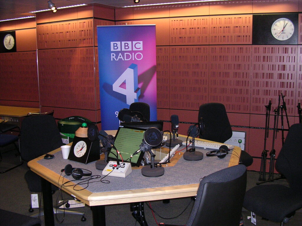 BBC Radio 4 radio interview table