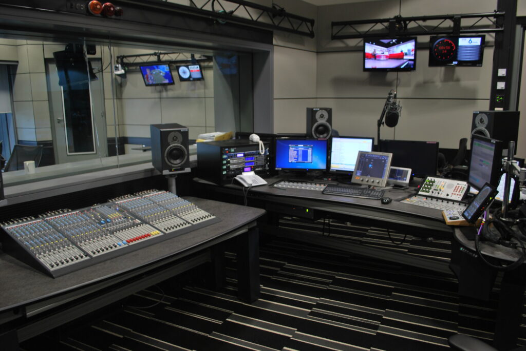 music studio control console