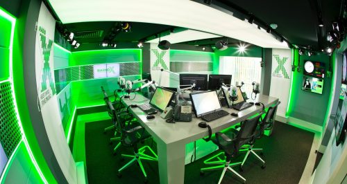 Radio X radio studio furniture