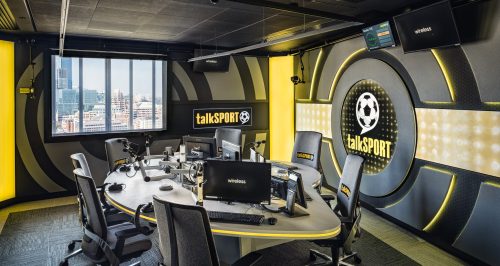 Talk sport radio studio furniture